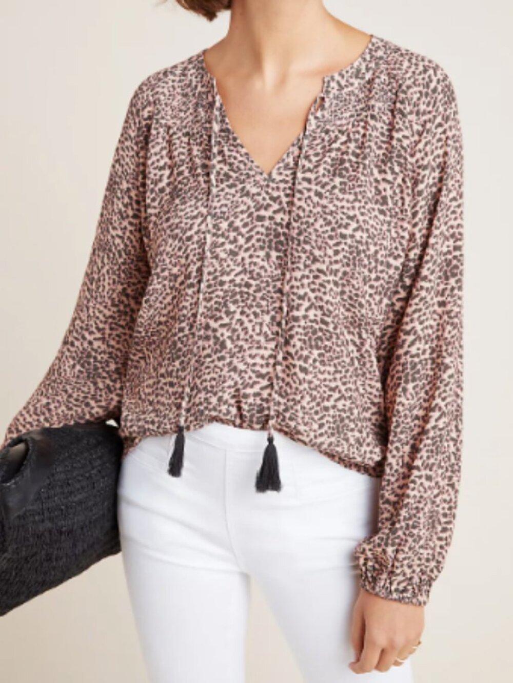 Kachel Anthropologie Leopard-Printed Blouse Size 2